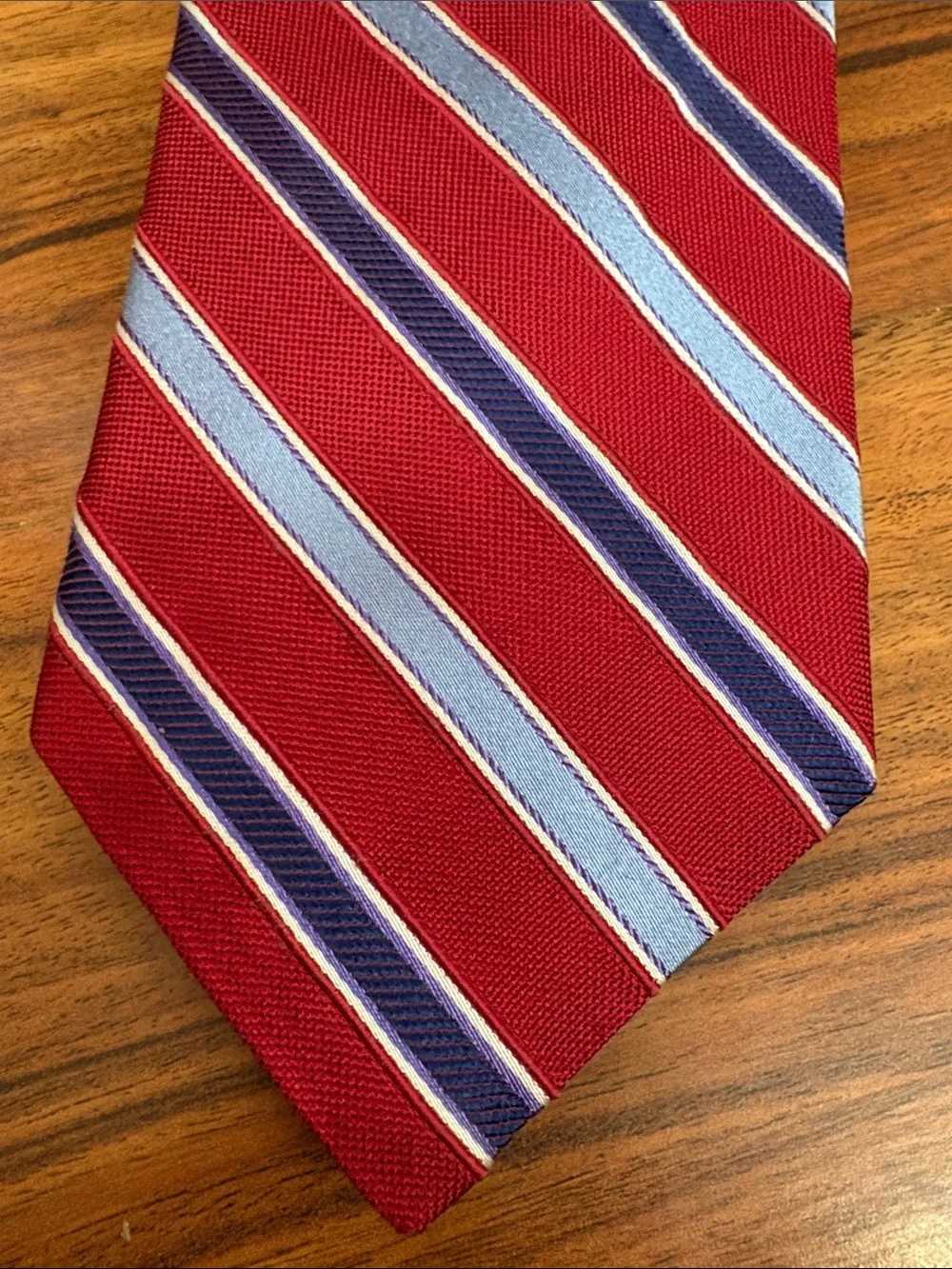 Tom James Silk Neck Tie Diagonal Striped‎